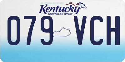 KY license plate 079VCH