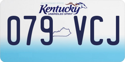KY license plate 079VCJ