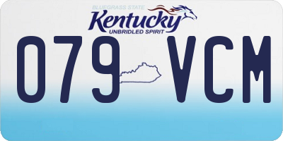 KY license plate 079VCM