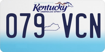 KY license plate 079VCN
