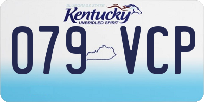 KY license plate 079VCP