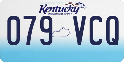 KY license plate 079VCQ