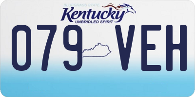 KY license plate 079VEH