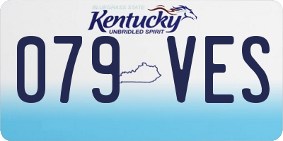 KY license plate 079VES