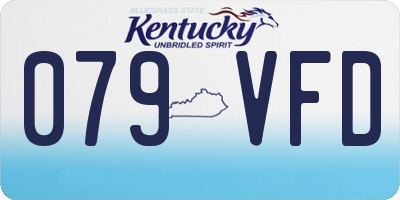 KY license plate 079VFD