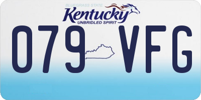 KY license plate 079VFG