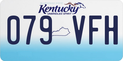 KY license plate 079VFH