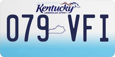 KY license plate 079VFI