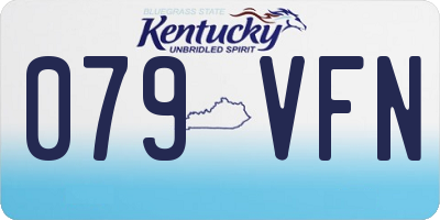 KY license plate 079VFN