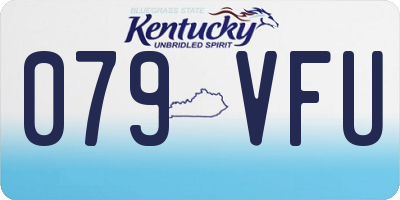 KY license plate 079VFU
