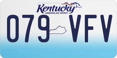 KY license plate 079VFV