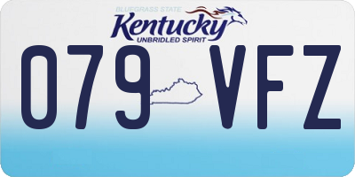 KY license plate 079VFZ