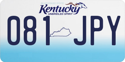 KY license plate 081JPY