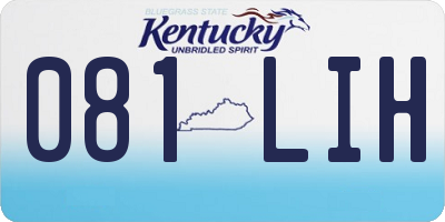 KY license plate 081LIH