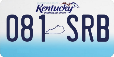 KY license plate 081SRB