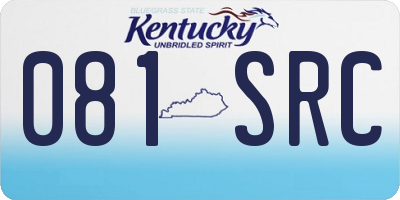 KY license plate 081SRC