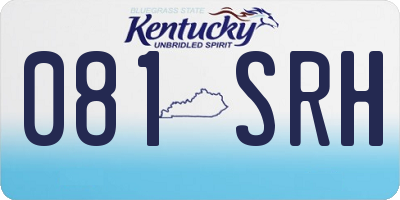 KY license plate 081SRH
