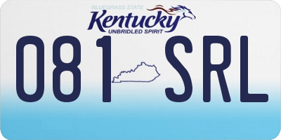 KY license plate 081SRL
