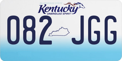 KY license plate 082JGG