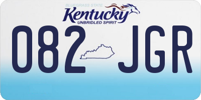 KY license plate 082JGR