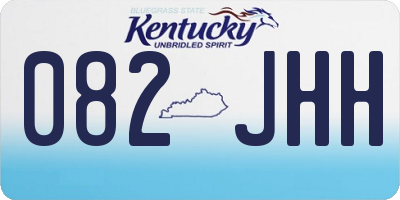 KY license plate 082JHH