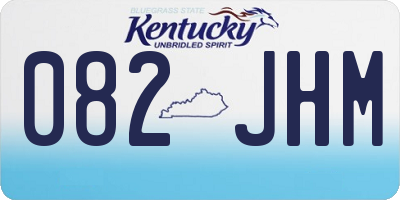 KY license plate 082JHM