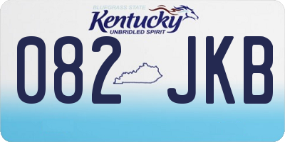 KY license plate 082JKB