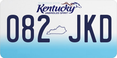 KY license plate 082JKD