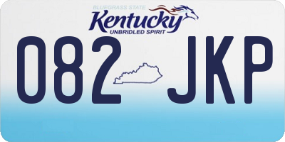 KY license plate 082JKP