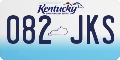 KY license plate 082JKS