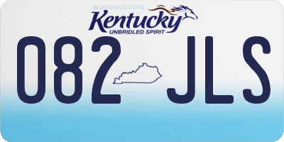 KY license plate 082JLS