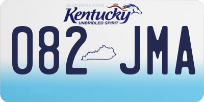 KY license plate 082JMA