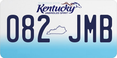 KY license plate 082JMB