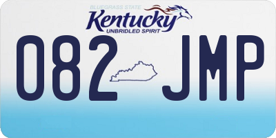 KY license plate 082JMP
