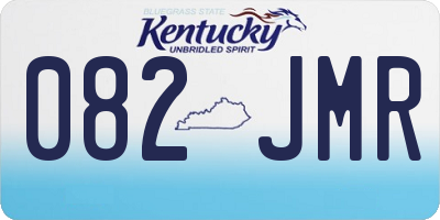 KY license plate 082JMR