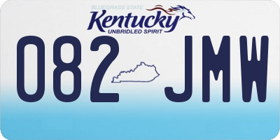 KY license plate 082JMW