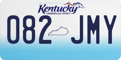 KY license plate 082JMY