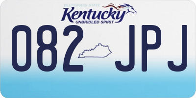 KY license plate 082JPJ