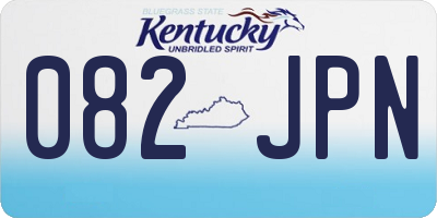 KY license plate 082JPN