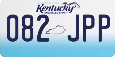 KY license plate 082JPP
