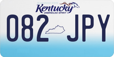 KY license plate 082JPY