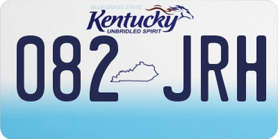 KY license plate 082JRH