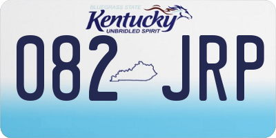 KY license plate 082JRP