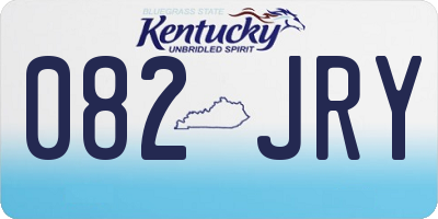 KY license plate 082JRY