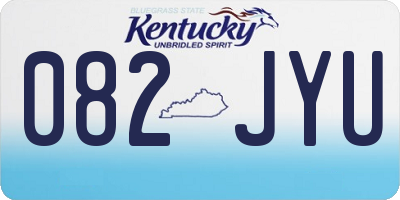 KY license plate 082JYU