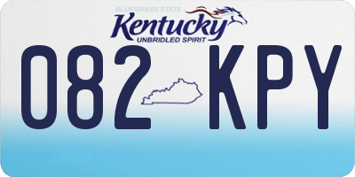 KY license plate 082KPY