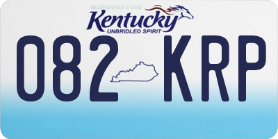 KY license plate 082KRP