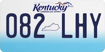 KY license plate 082LHY