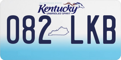 KY license plate 082LKB