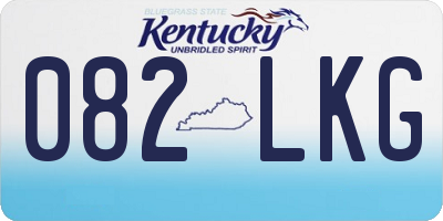 KY license plate 082LKG